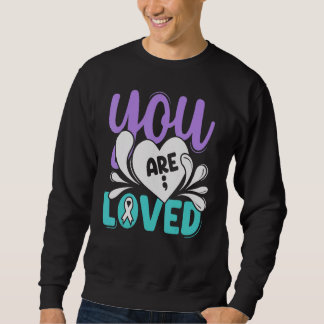 Sweatshirt Vous êtes l'amour correspondant à la sensibilisati