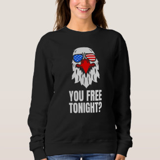 Sweatshirt Vous êtes libre ce soir Aigle américain patriotiqu