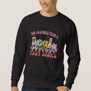 Sweatshirt Vous Êtes Plus Qu'Un Test Score À damiers Enseigna