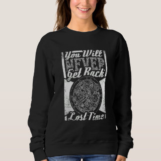 Sweatshirt Vous Ne Reviendrez Jamais Perdu Temps Steampunk