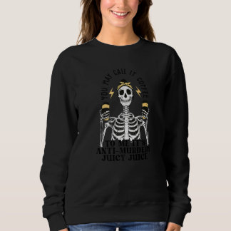 Sweatshirt Vous Pouvez Appeler Ça Café Café de Maman Squelet