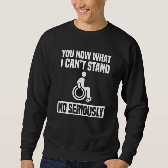 Sweatshirt Vous savez maintenant ce que je ne supporte pas Fa (Devant)