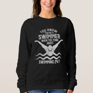 Sweatshirt Vous savez que vous êtes un nageur Athlète de nat