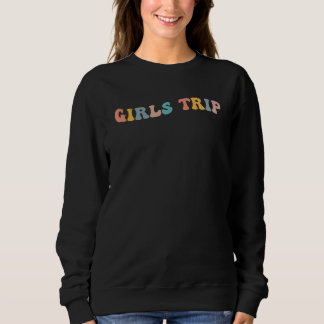 Sweatshirt Voyage de Fille Célibataire Fête de Vacances Rétro