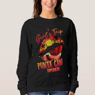 Sweatshirt Voyage de filles Punta Cana 2022 Vacances Lips Bes