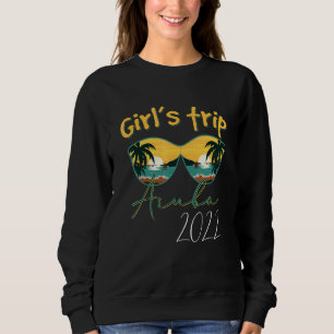 Sweatshirt Voyage des filles Aruba 2022 Lunettes de soleil co