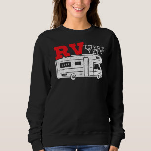 Sweatshirt VR là-bas VR Camping Camper Caravane Remorque Mot