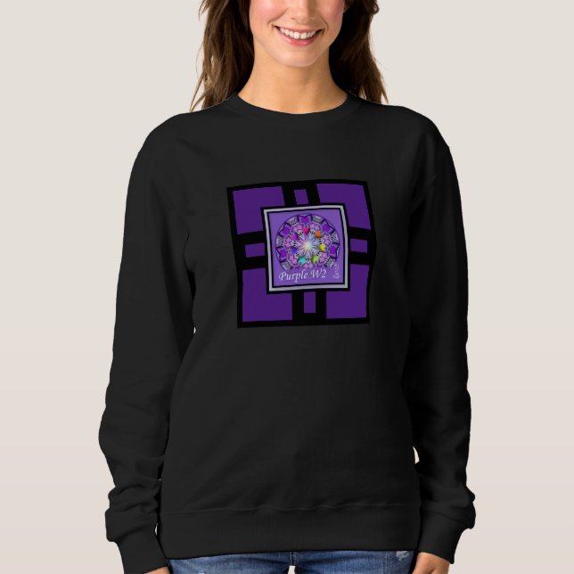 Sweatshirt W2 pourpre (Devant)