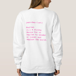 Sweatshirt Wanderlust femme's Crewneck Swetshirt