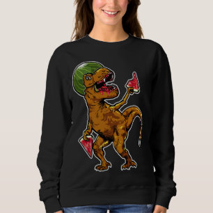 Sweatshirt Watermelon T - Rex Dinosaur Watermelon Lover