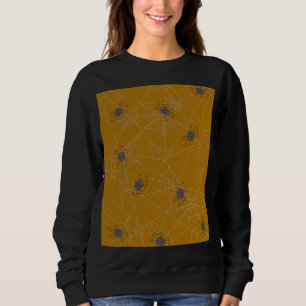 Sweatshirt Web et citrouilles d'araignées d'Halloween