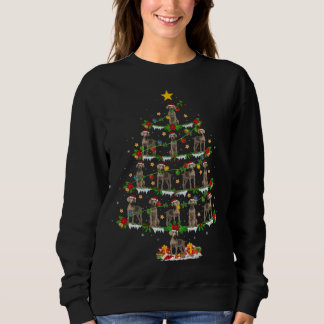 Sweatshirt Weimaraner Amoureux des chiens Xmas éclairage Weim