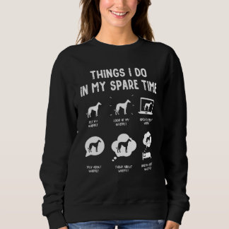 Sweatshirt Whippet Choses Faire Pendant Temps Libre Chien Ma
