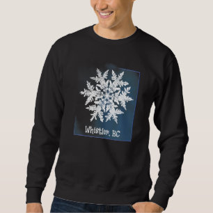 Sweatshirt Whistler Bc Snowflake Pour Skier & Snowboarder Chr