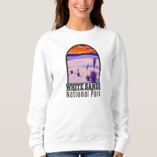 Sweatshirt White Sands National Park Nouveau Mexique Vintage 