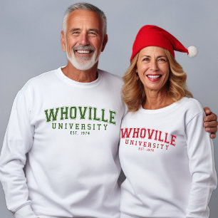Sweatshirt Whoville University Est 1974 drôle 50e anniversair
