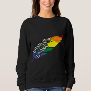 Sweatshirt Wingaydium Lesbiosa Coeurs Drapeau Lgbt Gay Pour F