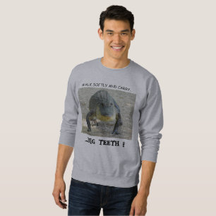 Sweatshirt with alligator theme