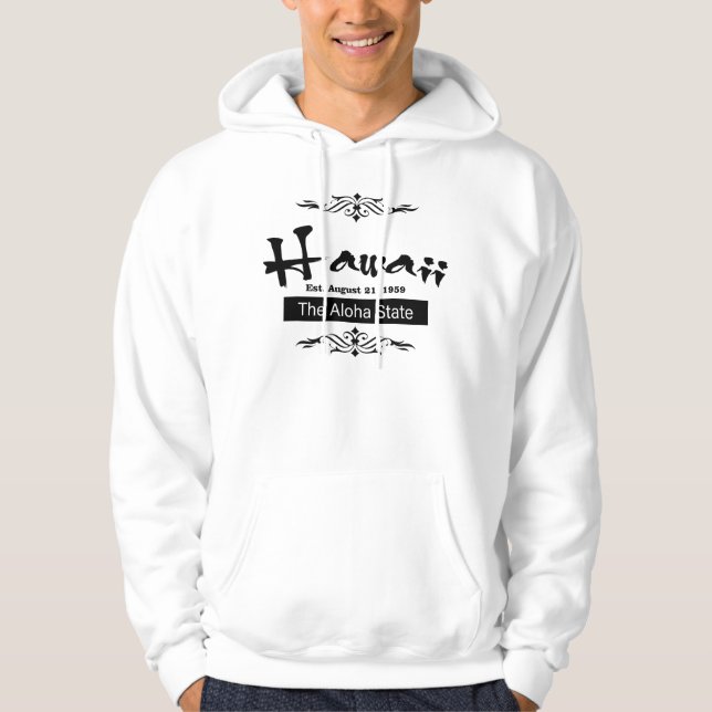 Sweatshirt With USA State Name-Hawaii. (Front)