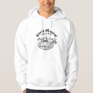 sweatshirt with world monuments