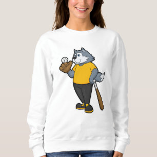 Sweatshirt Wolf au baseball avec batte de baseball