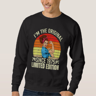 Sweatshirt Womens I'm The Original depuis 1975 Style Cool Ret