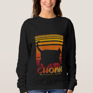 Sweatshirt Womens Oh Lord He Coming Chonk Scale Chat Meme