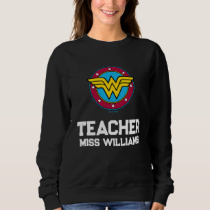 Sweatshirt Wonder Woman   Logo Cercle & Etoiles