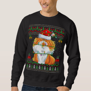Sweatshirt Xmas Lights style sucré moche Père Noël Perse Chat