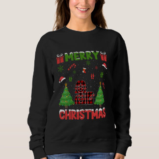 Sweatshirt Xmas Tree Red Buffalo Plaid Office Assistant Ugly