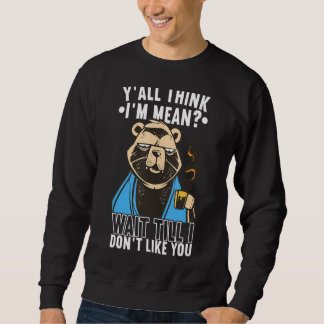 Sweatshirt Y'all Think I'm Mean Wait Till I Don't Like You In