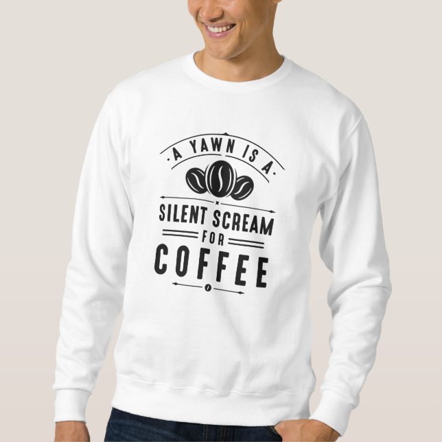 Sweatshirt Yawn café (Devant)