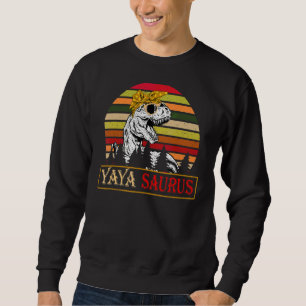 Sweatshirt Yayasaurus Rex Dinosaur Yaya Saurus Famille Mères