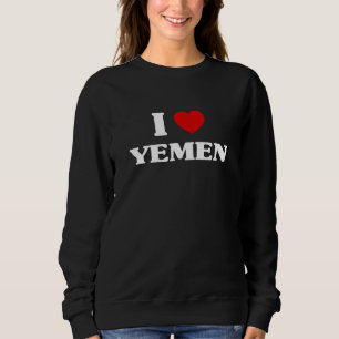 Sweatshirt Yémen J'aime Yémen Souvenir J'adore Yémen