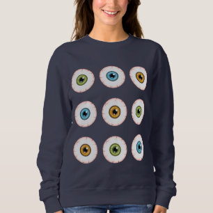 Sweatshirt Yeux de Halloween injectés de sang de différentes 