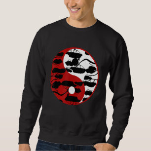 Sweatshirt Yin Yang jardinage bouddhiste zen japonais Bonsaï 