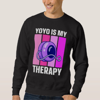 Sweatshirt Yo Yo Est Mon Thérapie Rétro Yo Yo Yo
