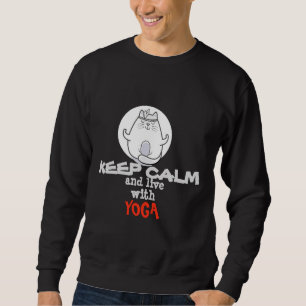 Sweatshirt Yoga Chat Keep Calme Collection