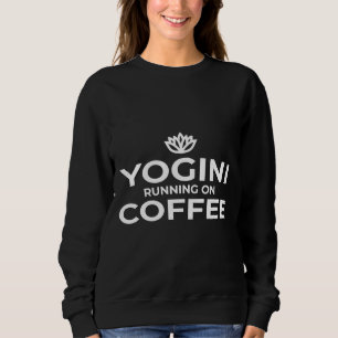 Sweatshirt Yogini Courir Sur Café