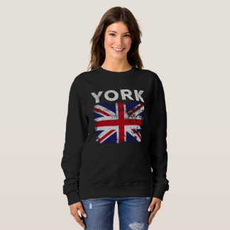 Sweatshirt York UK Drapeau Angleterre Souvenir