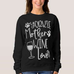 Sweatshirt Yorkie Maman Chien Vin Yorkie Vêtements Femmes