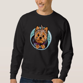 Sweatshirt Yorkshire Terrier dans l'espace Chien Yorkie