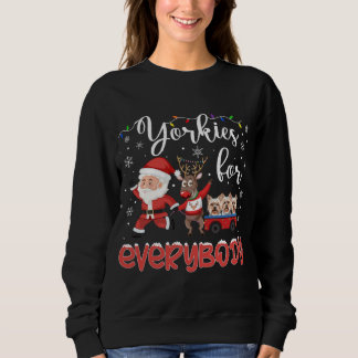 Sweatshirt Yorkshire Terrier Yorkies De Noël Pour Tous