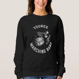 Sweatshirt Youngs Marching Band Musique Classique Vintage Dis