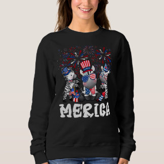 Sweatshirt Zebra avec feux d'artifice Lunettes de soleil Casq
