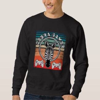 Sweatshirt Zebra Gamer ne peut pas vous entendre Je suis Jeu 
