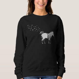 Sweatshirt Zebra Stripes Zebra Birds