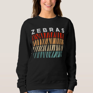 Sweatshirt Zebra Vintage Retro