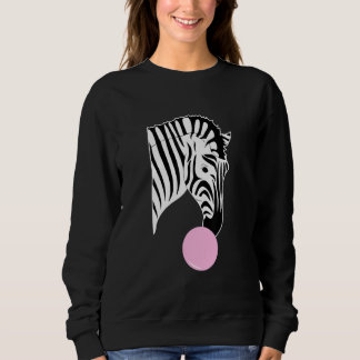 Sweatshirt Zèbre Avec Gomme À Cheval