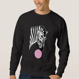 Sweatshirt Zèbre Avec Gomme À Cheval